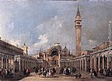 Guardi Paintings - The Feast of the Ascension by Francesco Guardi